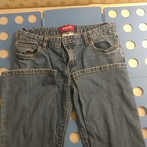 Old navy jeans *has a small bleach stain*